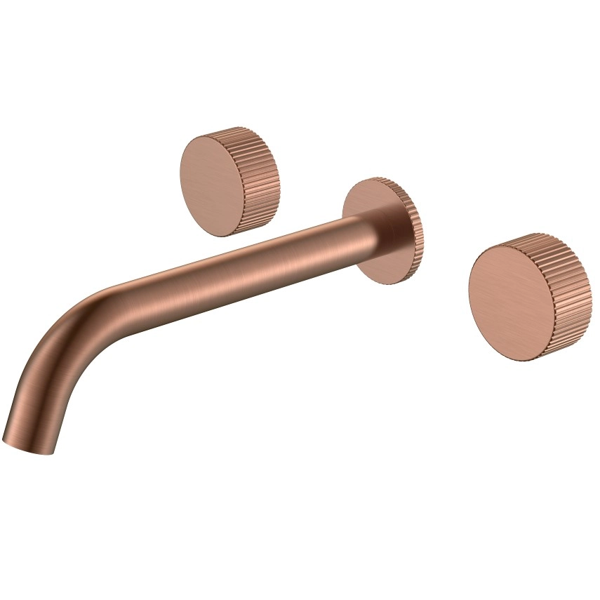 Смеситель из стены на 3 отверстия Boheme Stick Linea Copper Brushed, 152-2-CB.3