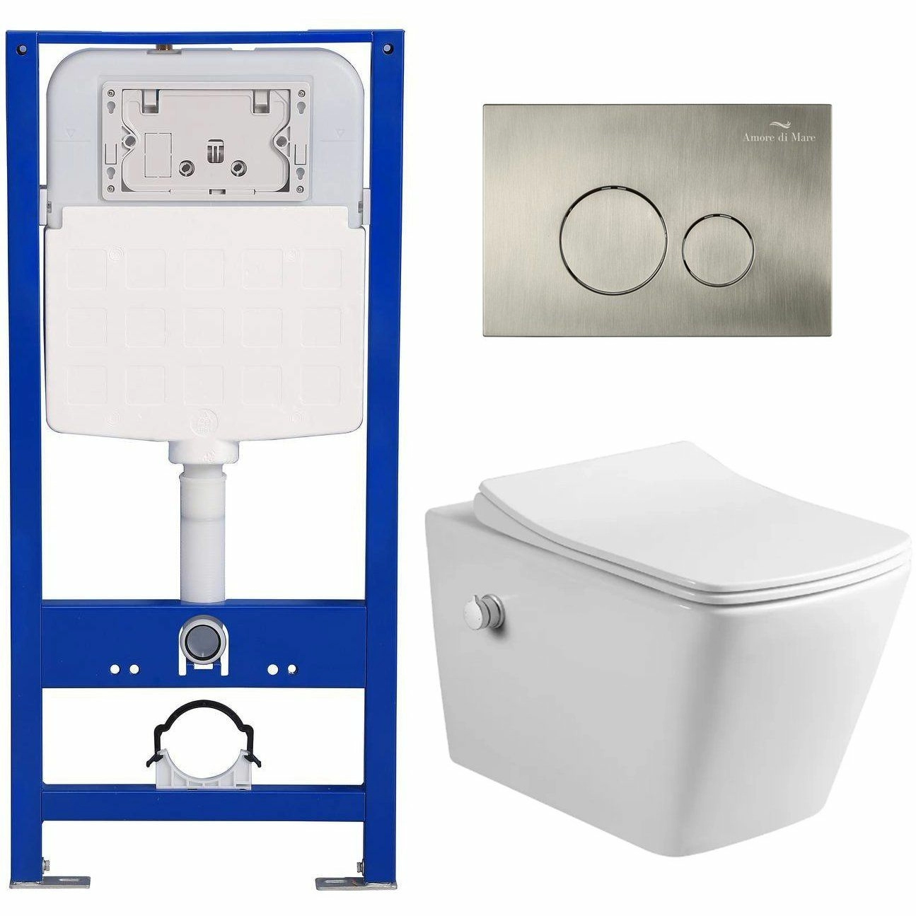 Комплект Amore di Mare QuickFit 50114 и клавиши 303BN с унитазом Garda Bidet P310X, QF303BN310X