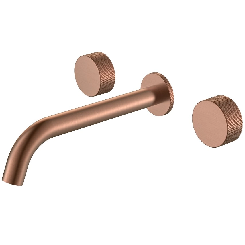 Смеситель из стены на 3 отверстия Boheme Stick Touch Copper Brushed, 152-2-CB.2