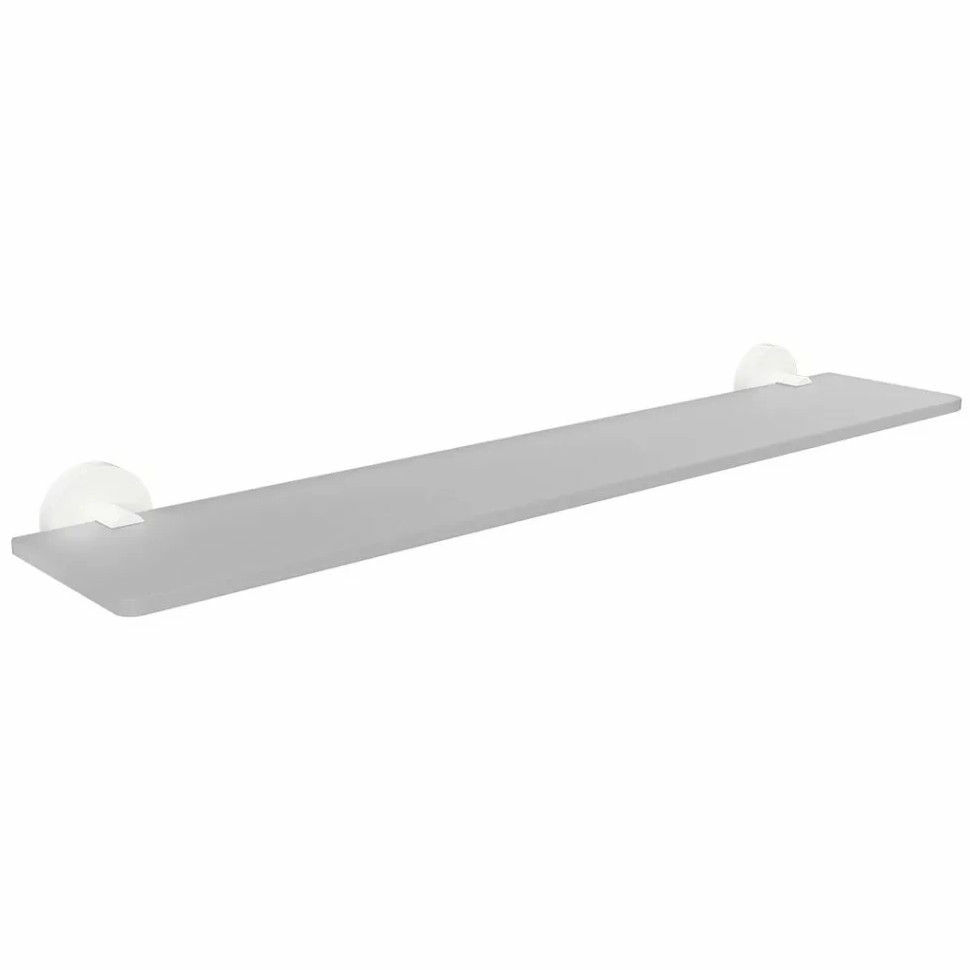 Стеклянная полка 60 см Bemeta White, 104102044