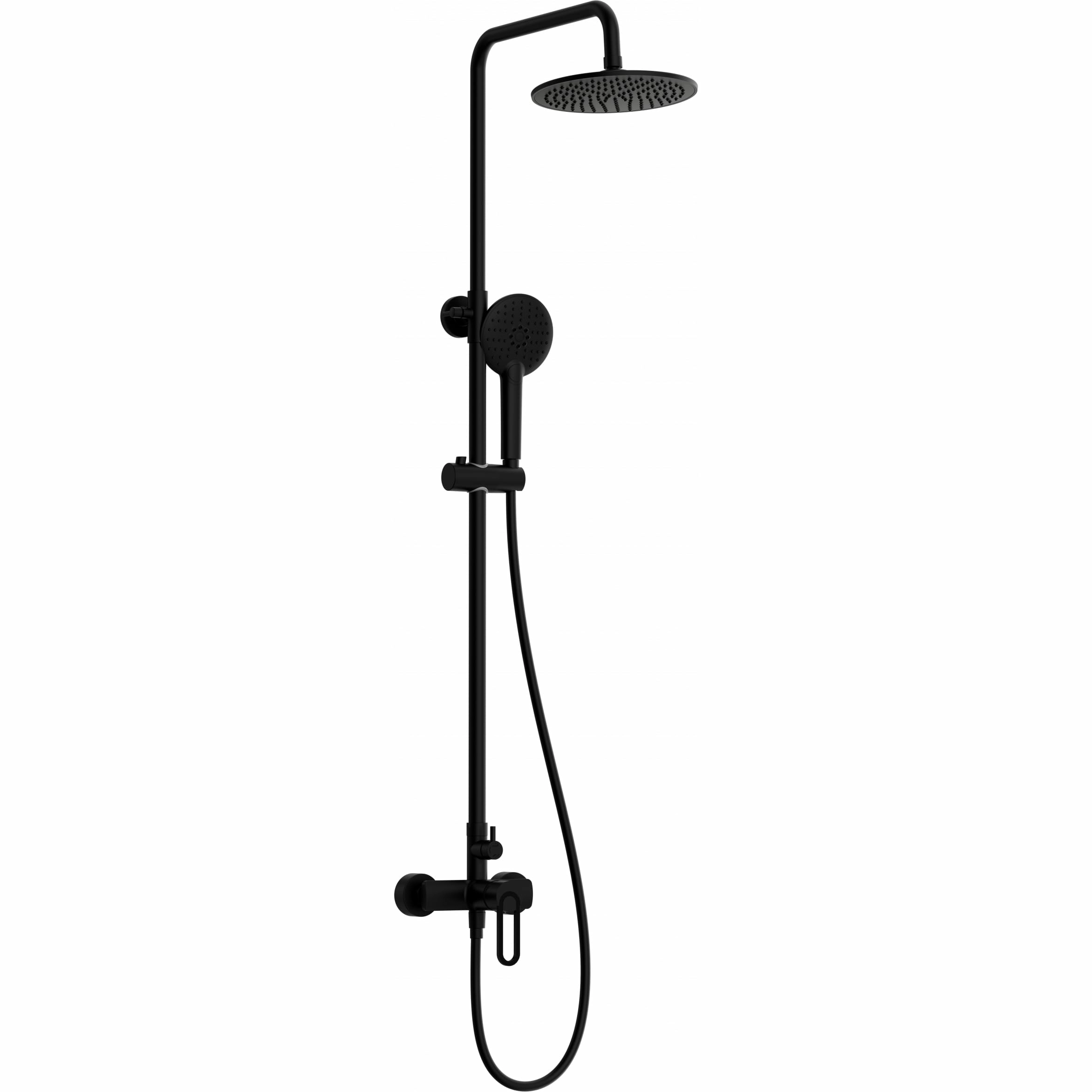 Душевая система Wonzon & Woghand черный матовый, WW-B2166-A-MB