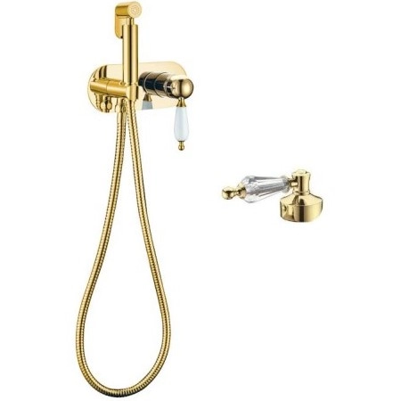 Гигиеническая лейка со смесителем Boheme Imperiale, 425-SW