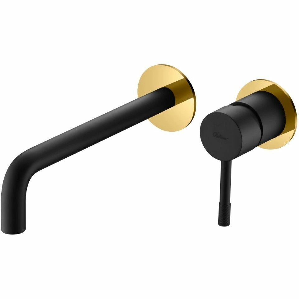 Смеситель для умывальника Boheme Uno Black/Gold, 465-BG