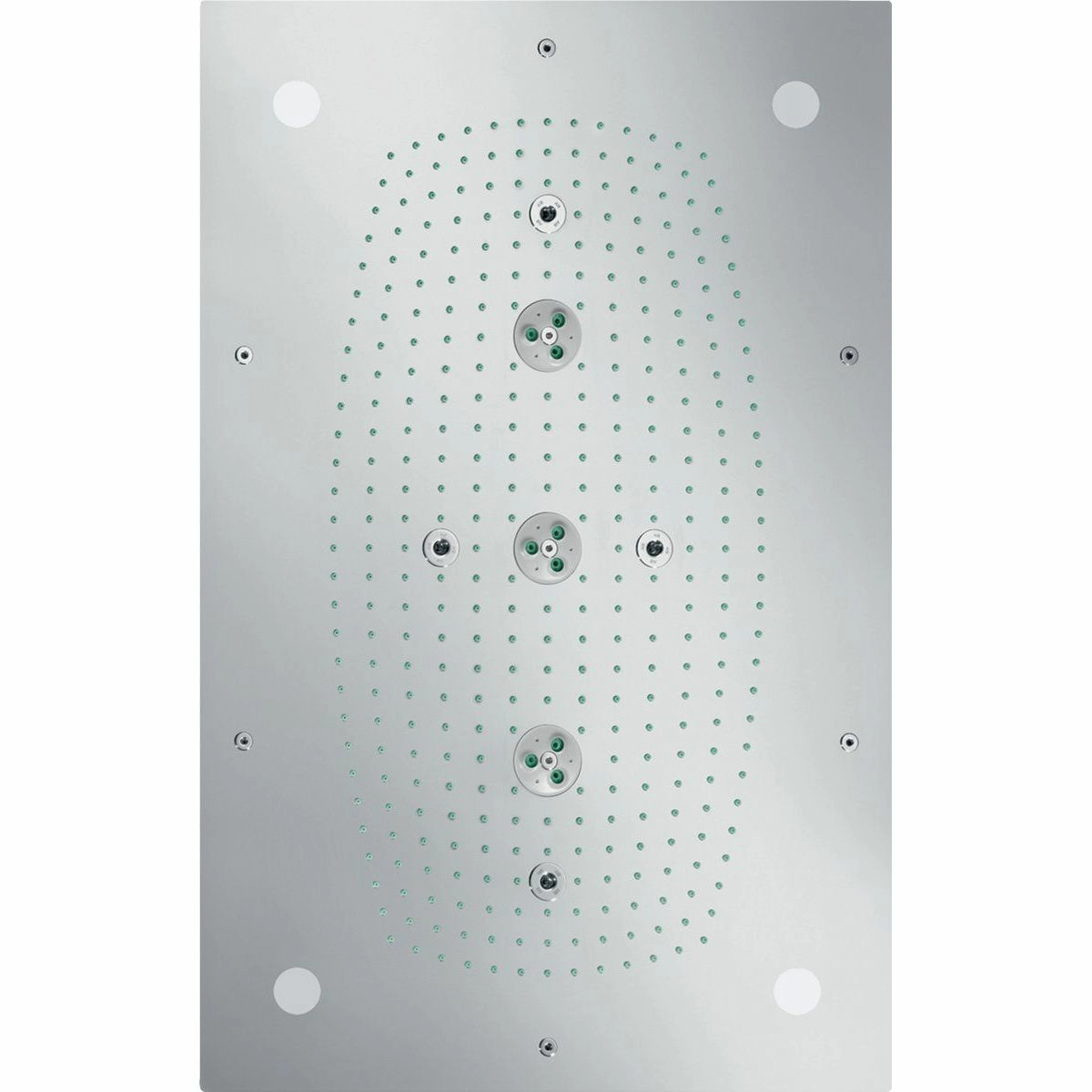 Тропический душ с подсветкой Hansgrohe Raidance Rainmaker с потолка 68x46 см, 28418000