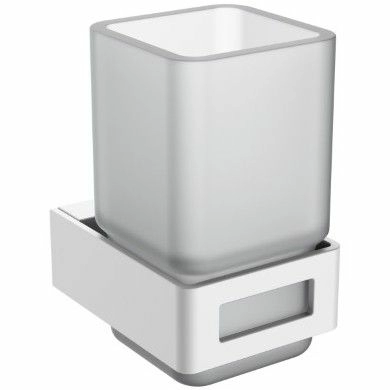 Стакан для зубных щеток Boheme Q Matt White, 10944-MW