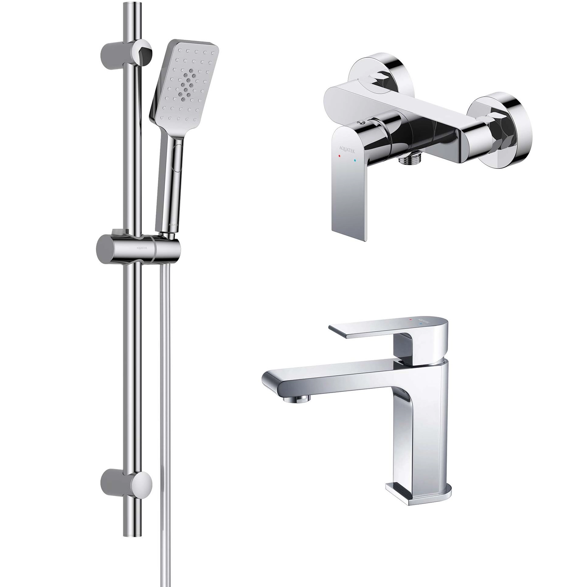 Комплект для душа Aquatek Лира 3 в 1, AQ1431CR
