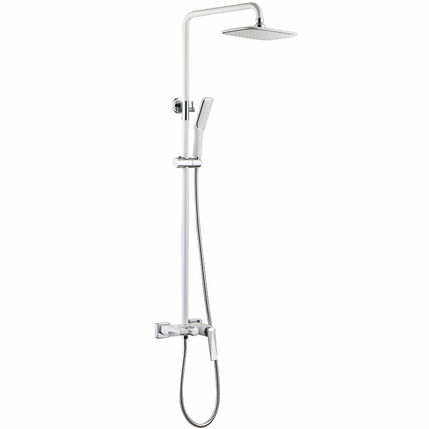 Стойка для душа Boheme Venturo White/Chrome, 378-W