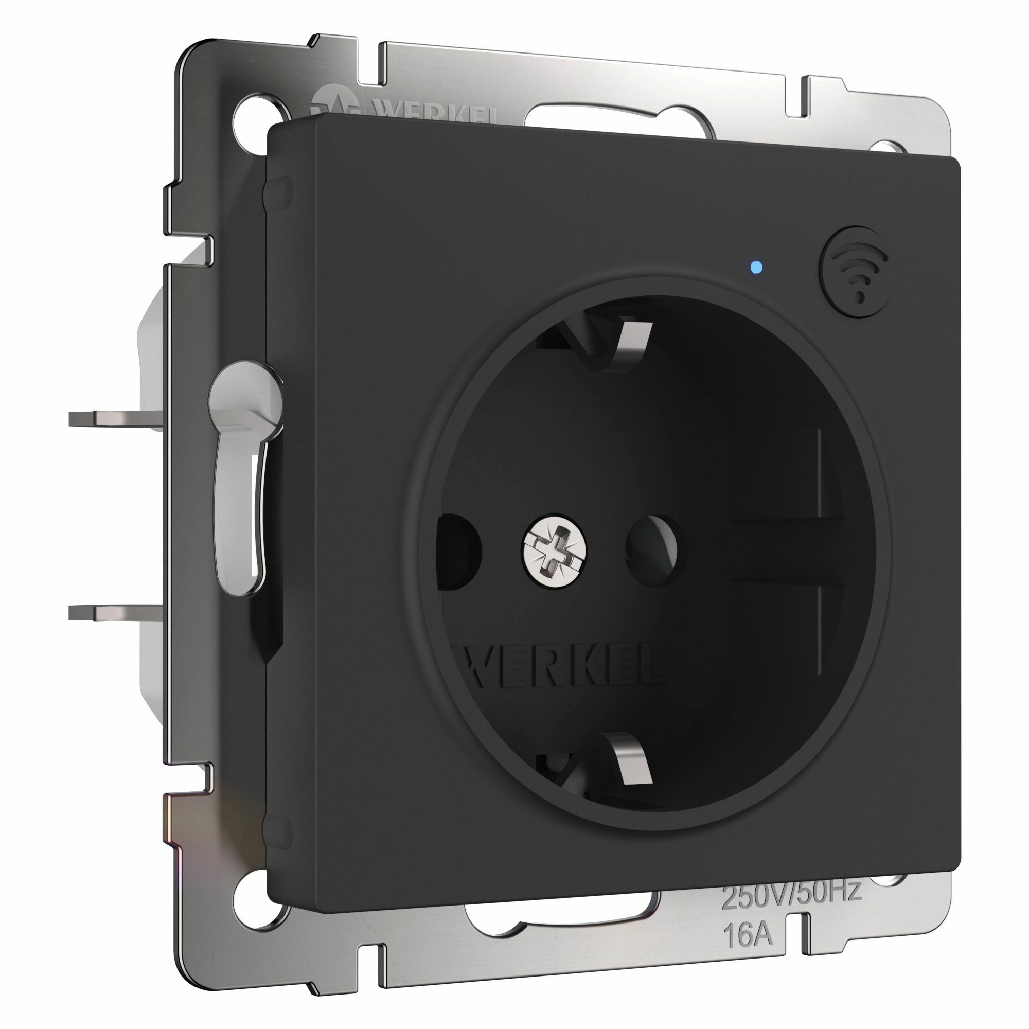 Розетка Wi-Fi Werkel W1171608 (черный матовый)