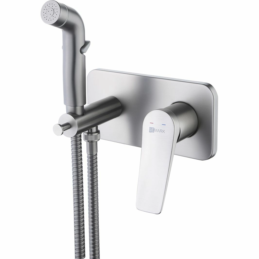 Смеситель с гигиеническим душем встраиваемый Lemark Bronx, LM3720GM