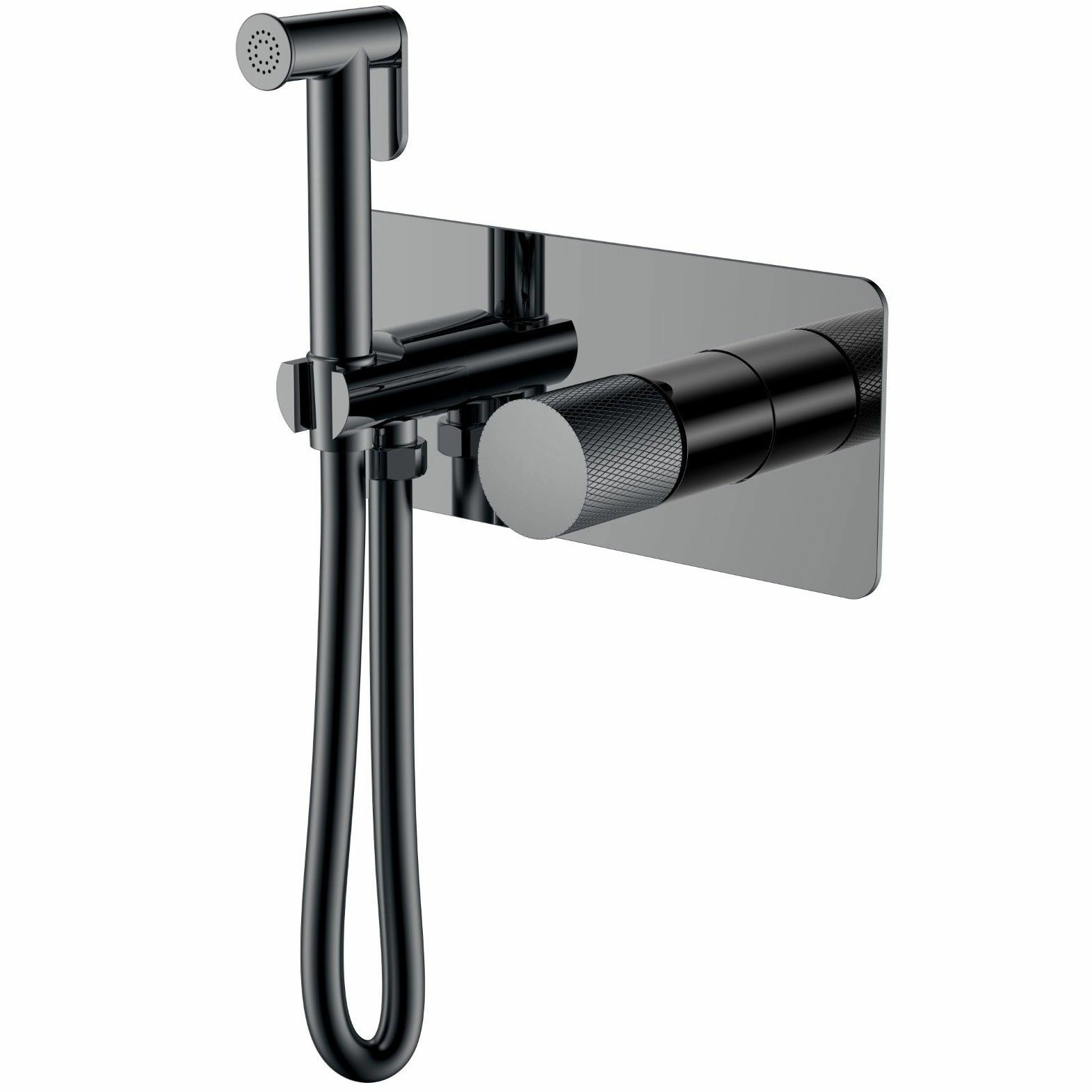Смеситель гигиенический Boheme Stick Touch Shine Gun Metall, 127-SGM.2