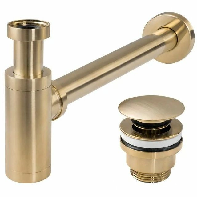 Сифон с донным клапаном Rea Gold Matt, REA-A8586