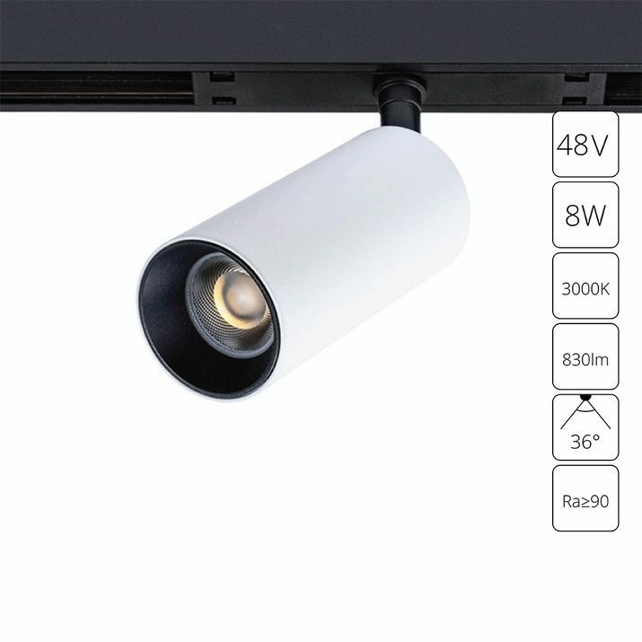 Магнитный трековый светильник Arte Lamp Optima, A7280PL-1WH