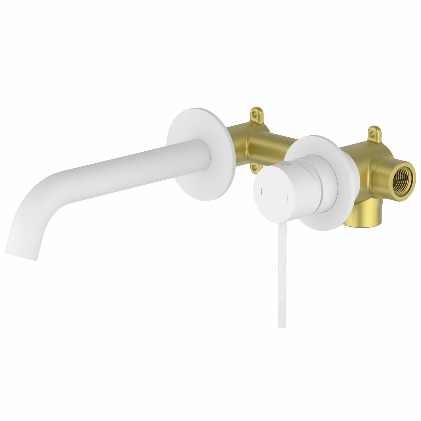 Смеситель для раковины встроенный Timo Saona Matt White, 2372/16SM