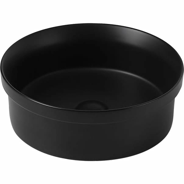 Раковина накладная Abber Bequem 40x40 AC2103MB черная матовая