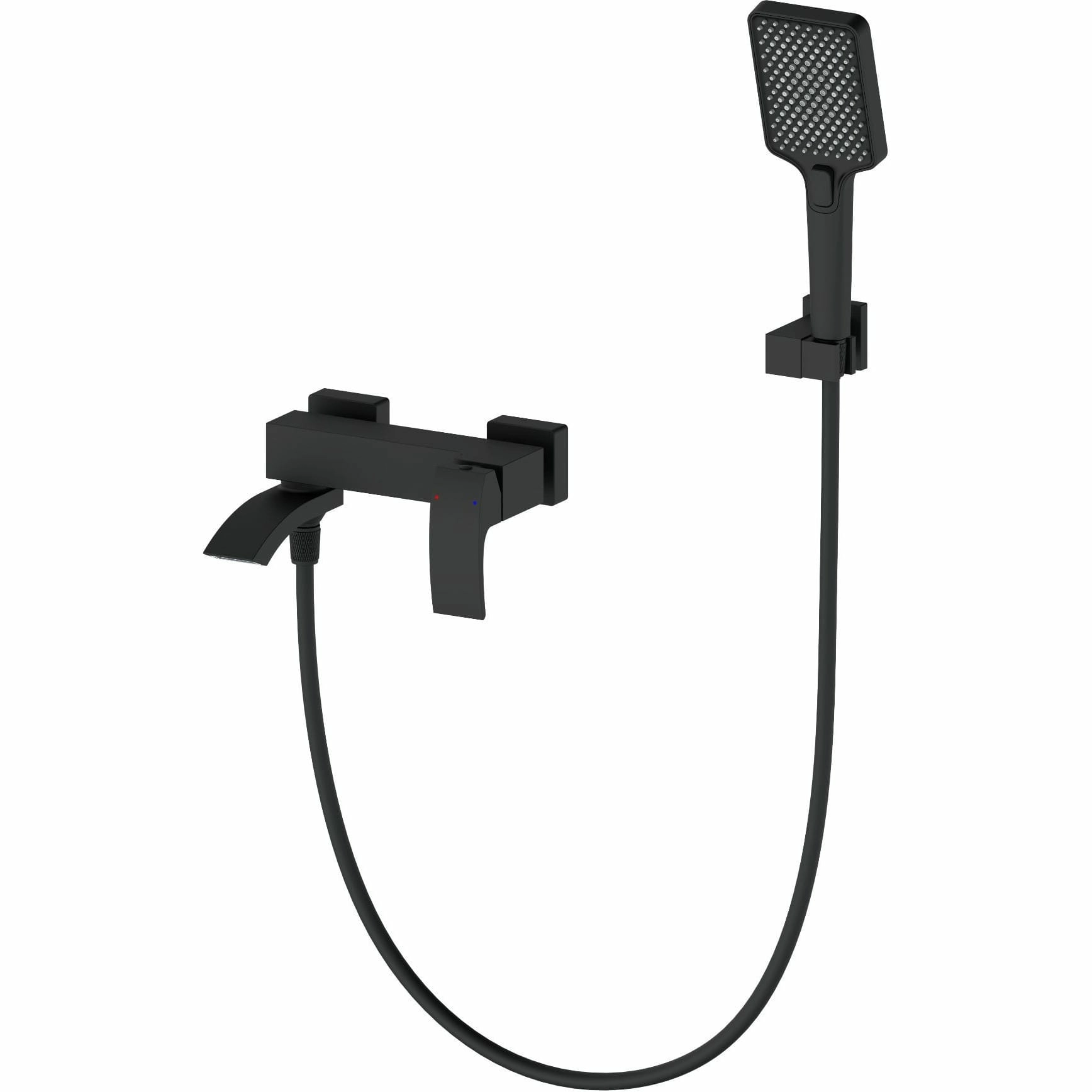Смеситель для ванны с душем Wonzon & Woghand черный матовый, WW-88639009-MB