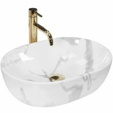Умывальник Rea Amelia Marmo Shiny 48x34.5, REA-U8001