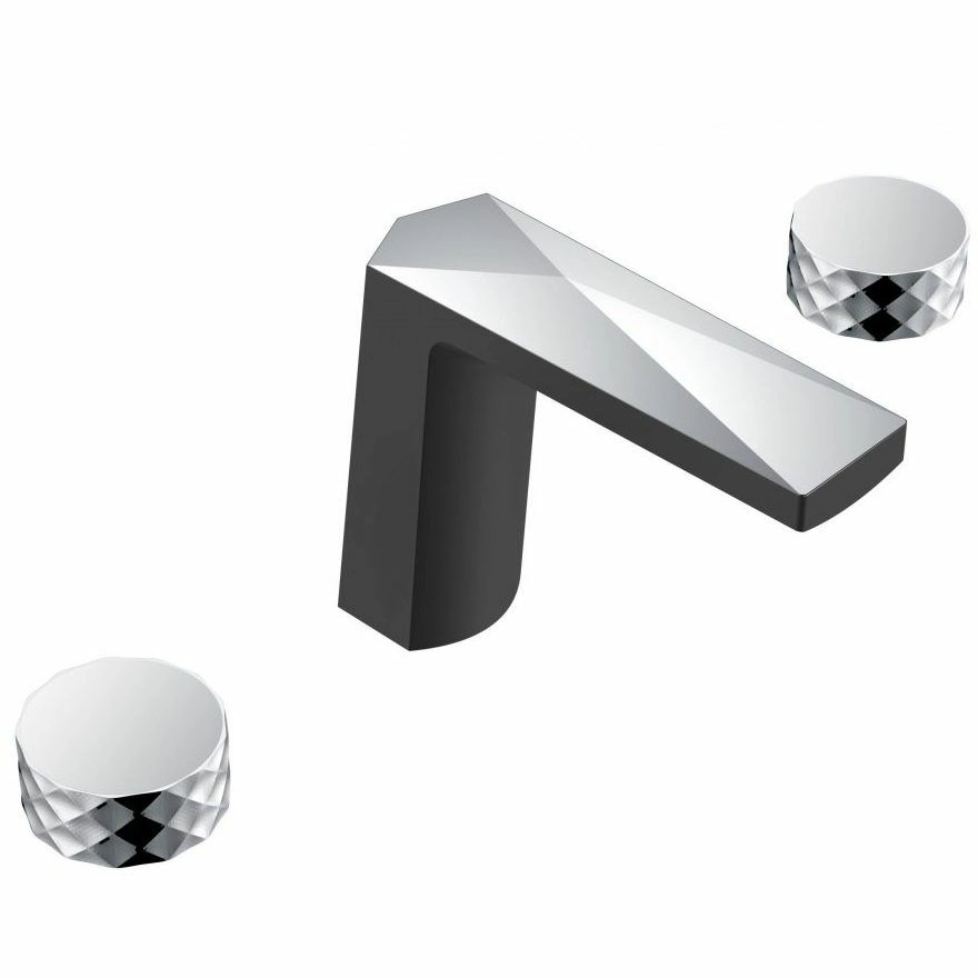 Смеситель врезной Boheme Venturo Diamond Black/Chrome, 150-BCR-DIAMOND