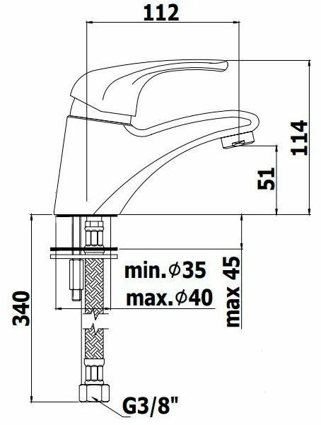 Смеситель для раковины Paffoni Nettuno, ND071CR
