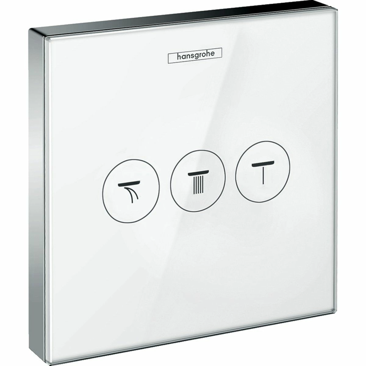 Модуль Hansgrohe ShowerSelect с 3 запорными клапанами стеклянный, 15736400