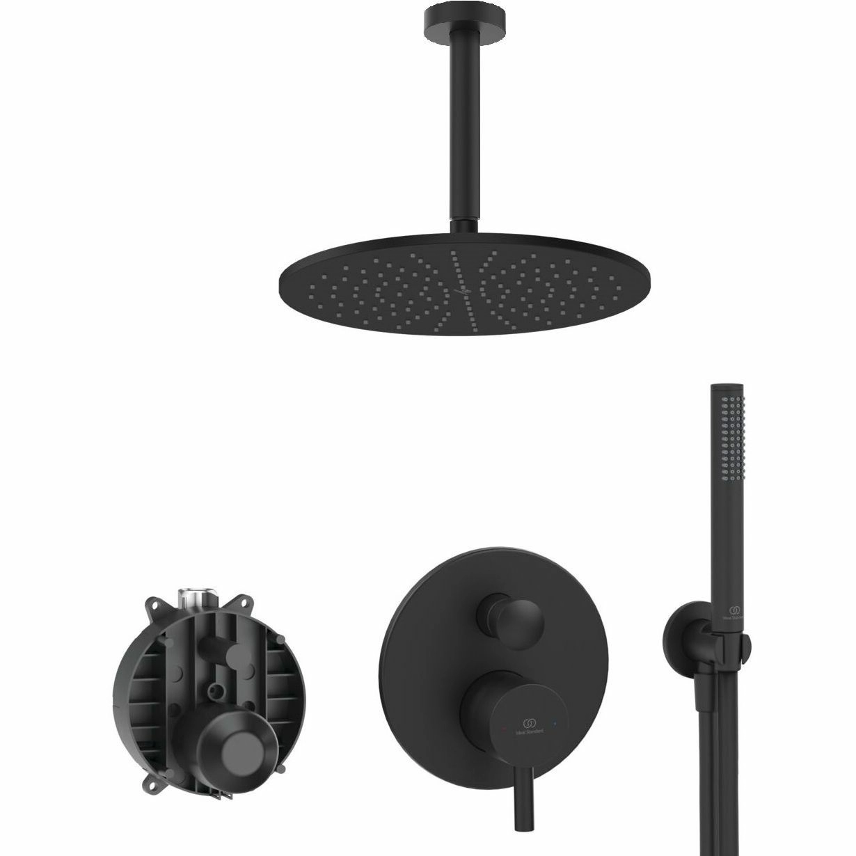 Система скрытого монтажа Ideal Standard Ceraline Black (6 in 1), SetA6939XG-3