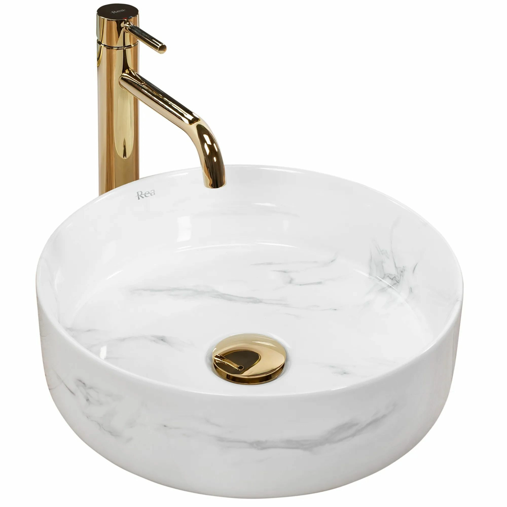 Умывальник Rea Sami Nature Marble 36x36, REA-U6606