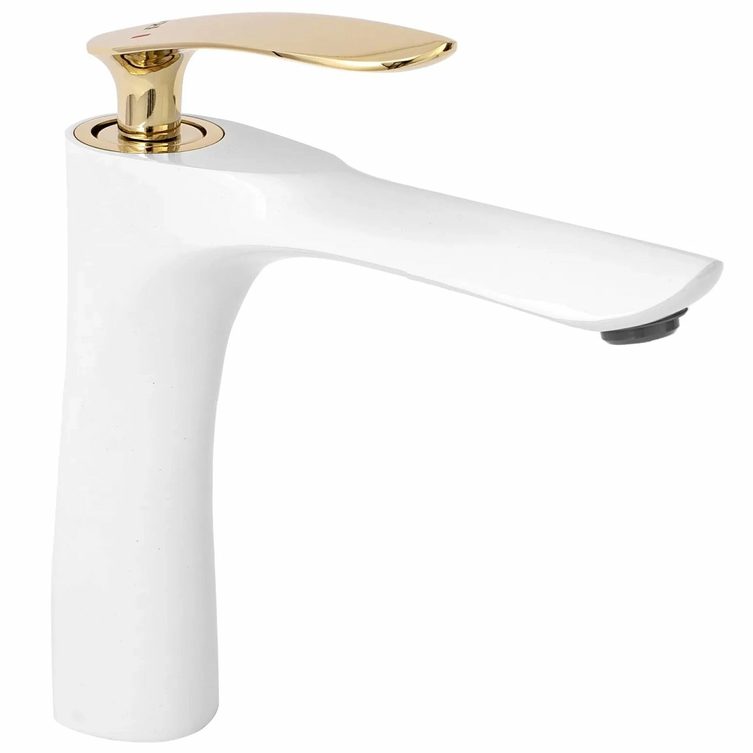 Смеситель для умывальника Rea Orbit White/Gold, REA-B2052
