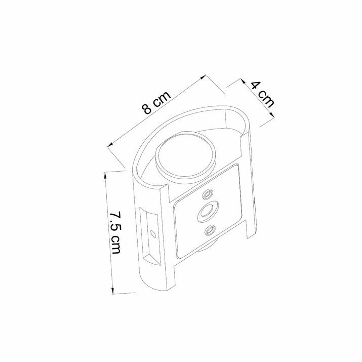 Фасадный светильник Arte Lamp Bosto, A3122AL-2BK