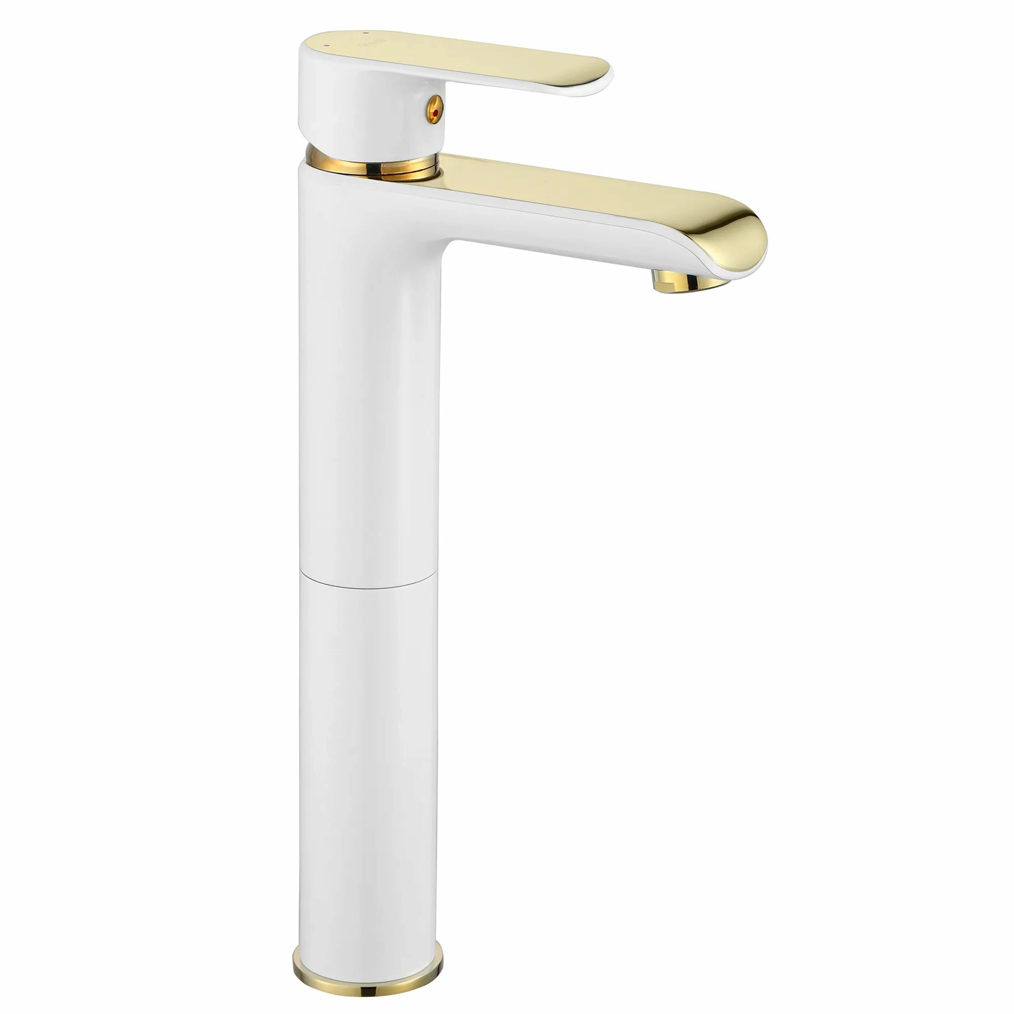 Смеситель для умывальника высокий Rea Bloom White/Gold, REA-B9931