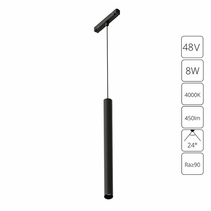 Магнитный трековый светильник Arte Lamp Linea, A4770SP-1BK