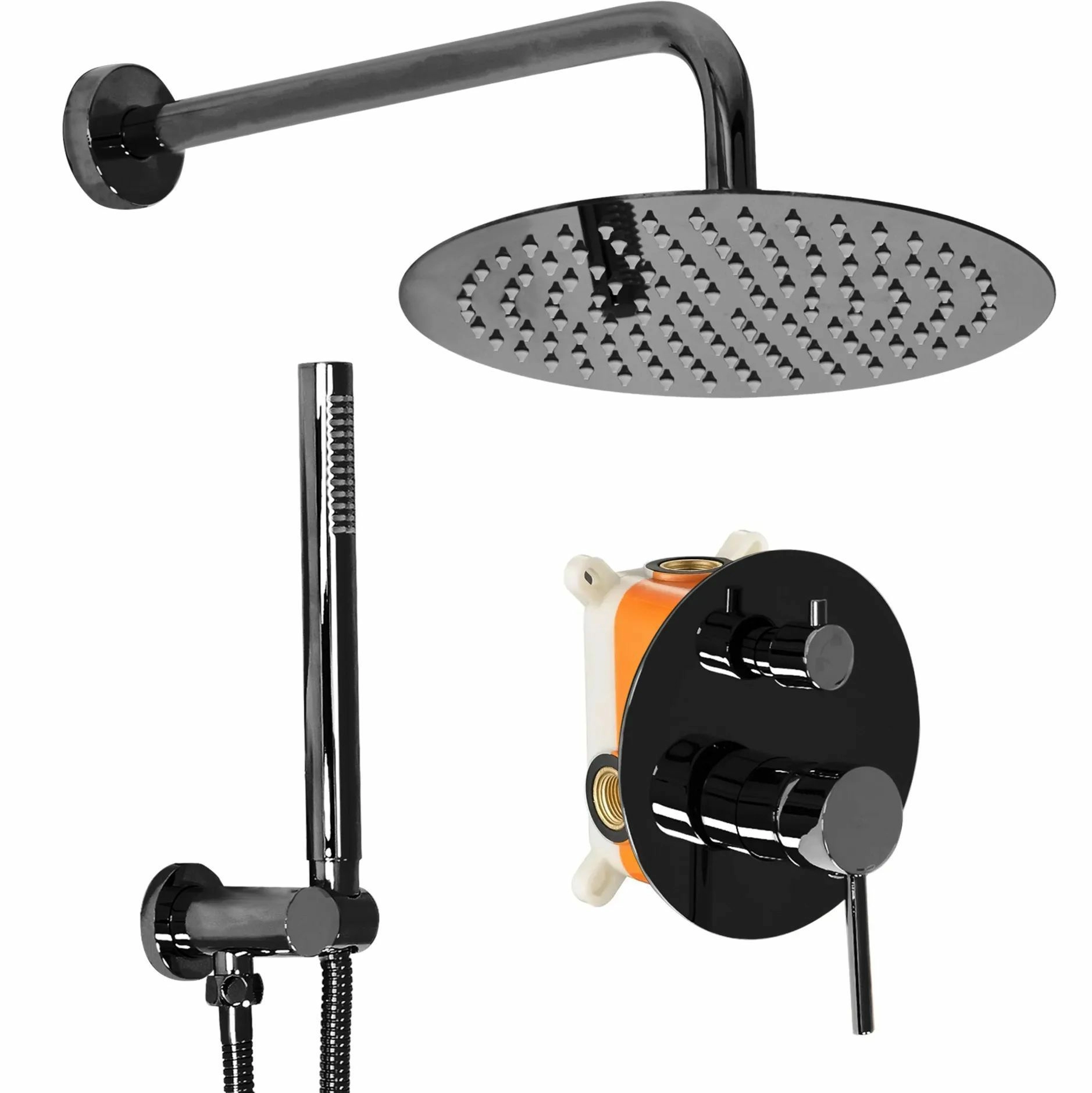 Душевая система Rea Lungo Black Metallic, REA-P4420