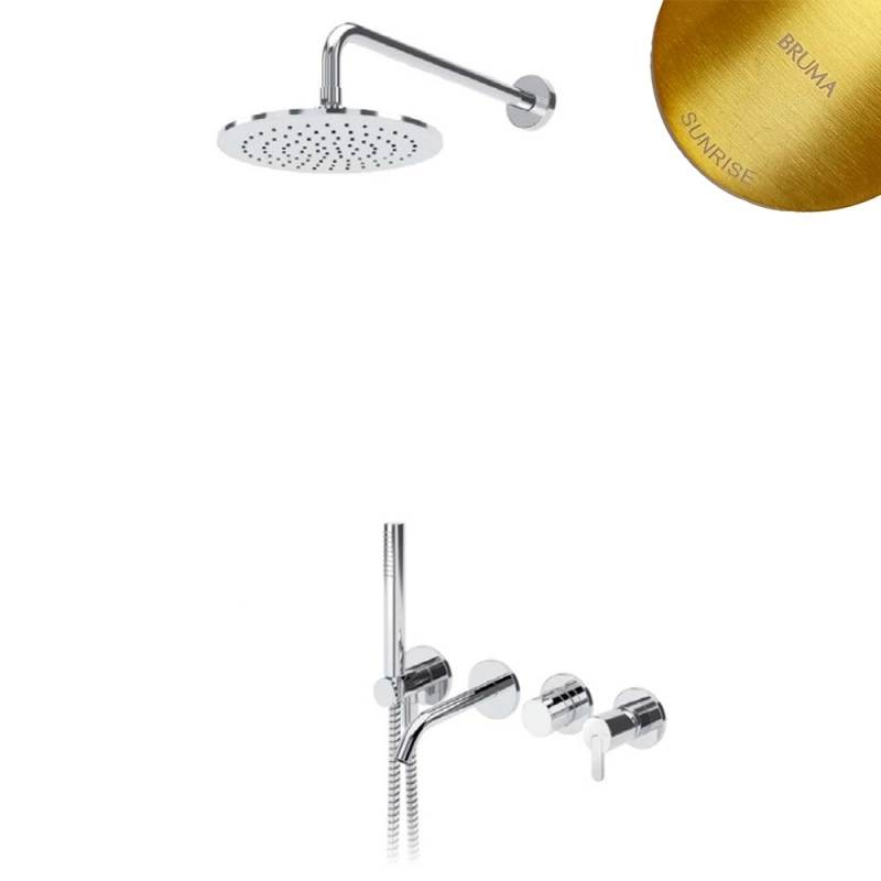 Душевой набор скрытого монтажа Bruma Leaf 167 240 0SR Sunrise, 1672400SR