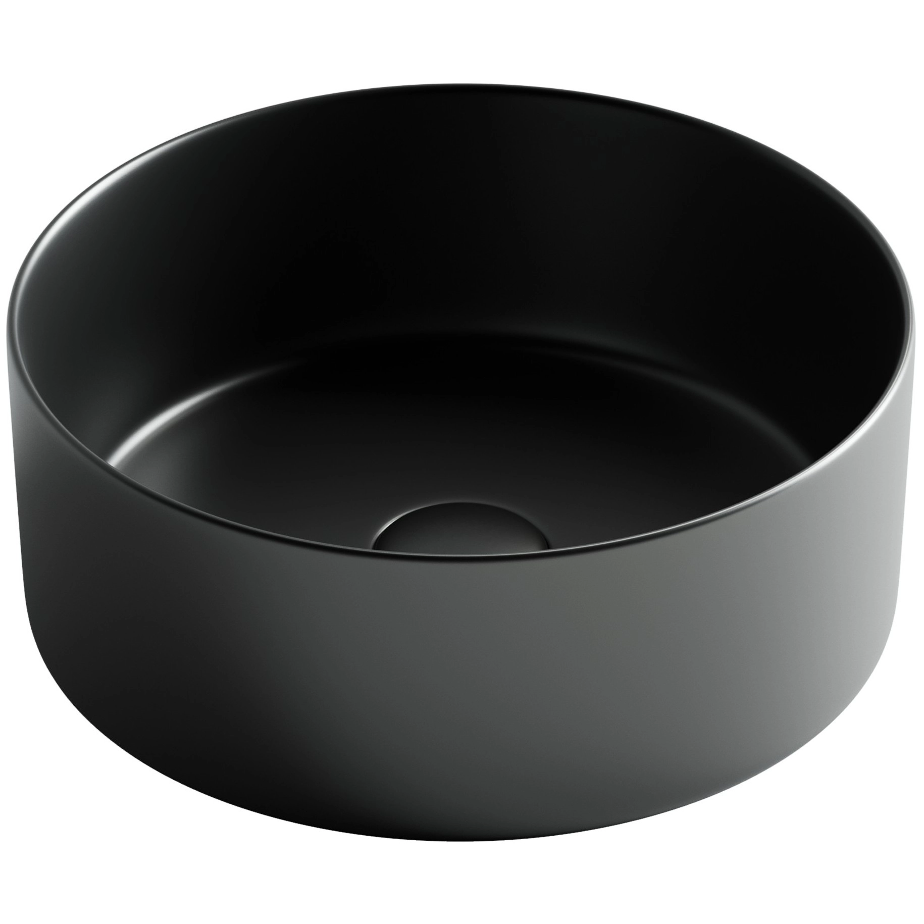 Умывальник чаша накладная круглая CeramicaNova Element 35.8x35.8, CN6032MB