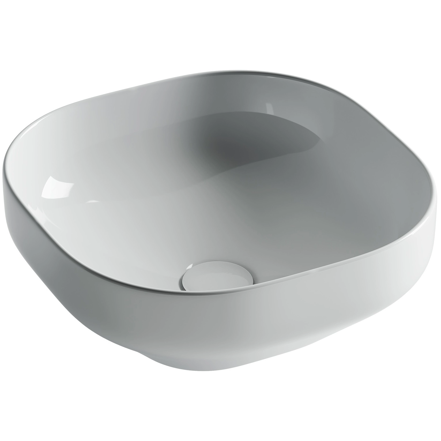 Умывальник чаша накладная квадратная CeramicaNova Element 38x38, CN5032