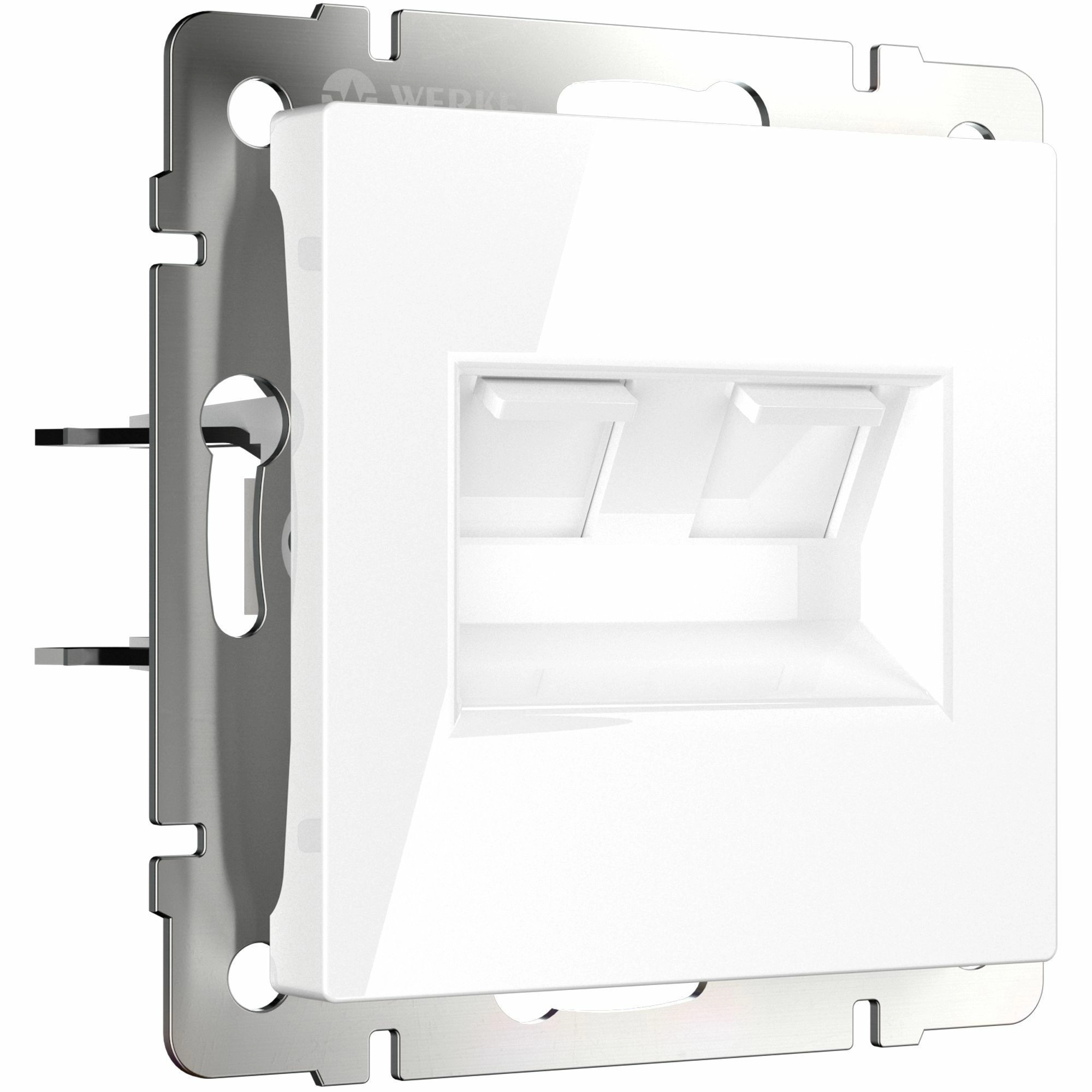 Розетка двойная Ethernet RJ-45 Werkel W1181101 (белый)