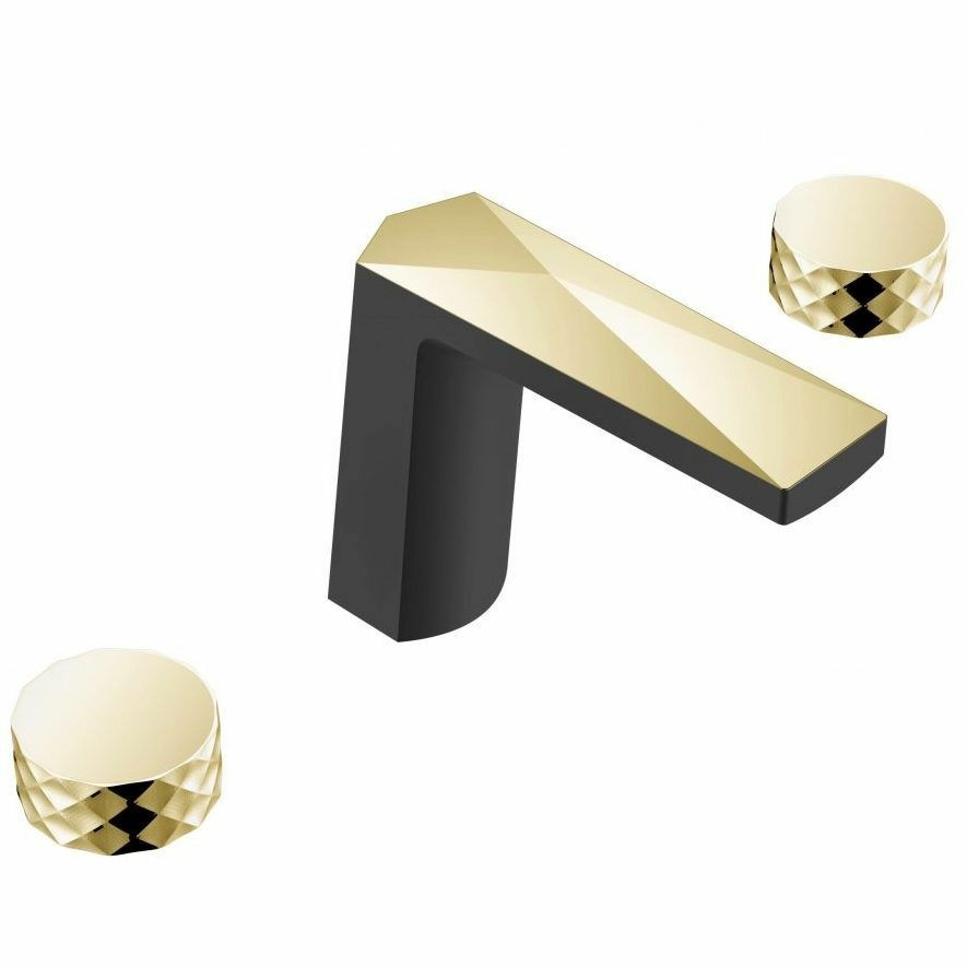 Смеситель врезной Boheme Venturo Diamond Black/Gold, 150-BG-DIAMOND