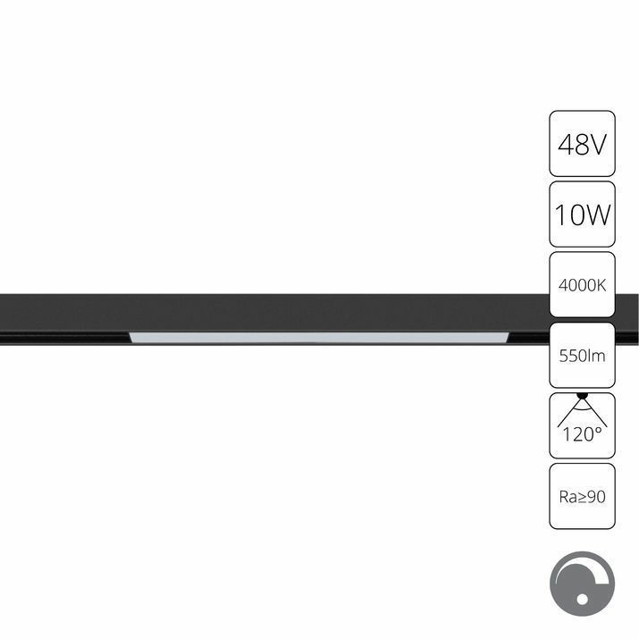 Магнитный трековый светильник Arte Lamp Linea, A4682PL-1BK