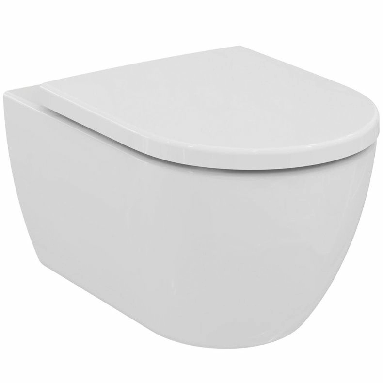 Подвесной безободковый унитаз с сиденьем Ideal Standard Ellisse, T569201