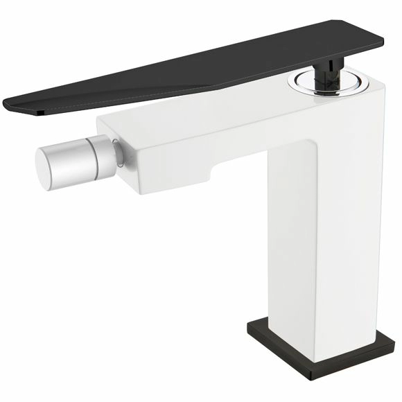 Смеситель для биде Boheme Q2 White/Black, 146-WB.2