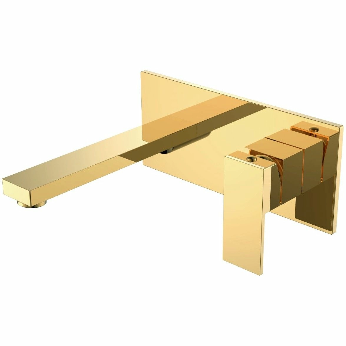 Смеситель для умывальника Boheme Qubic Gold, 475-G