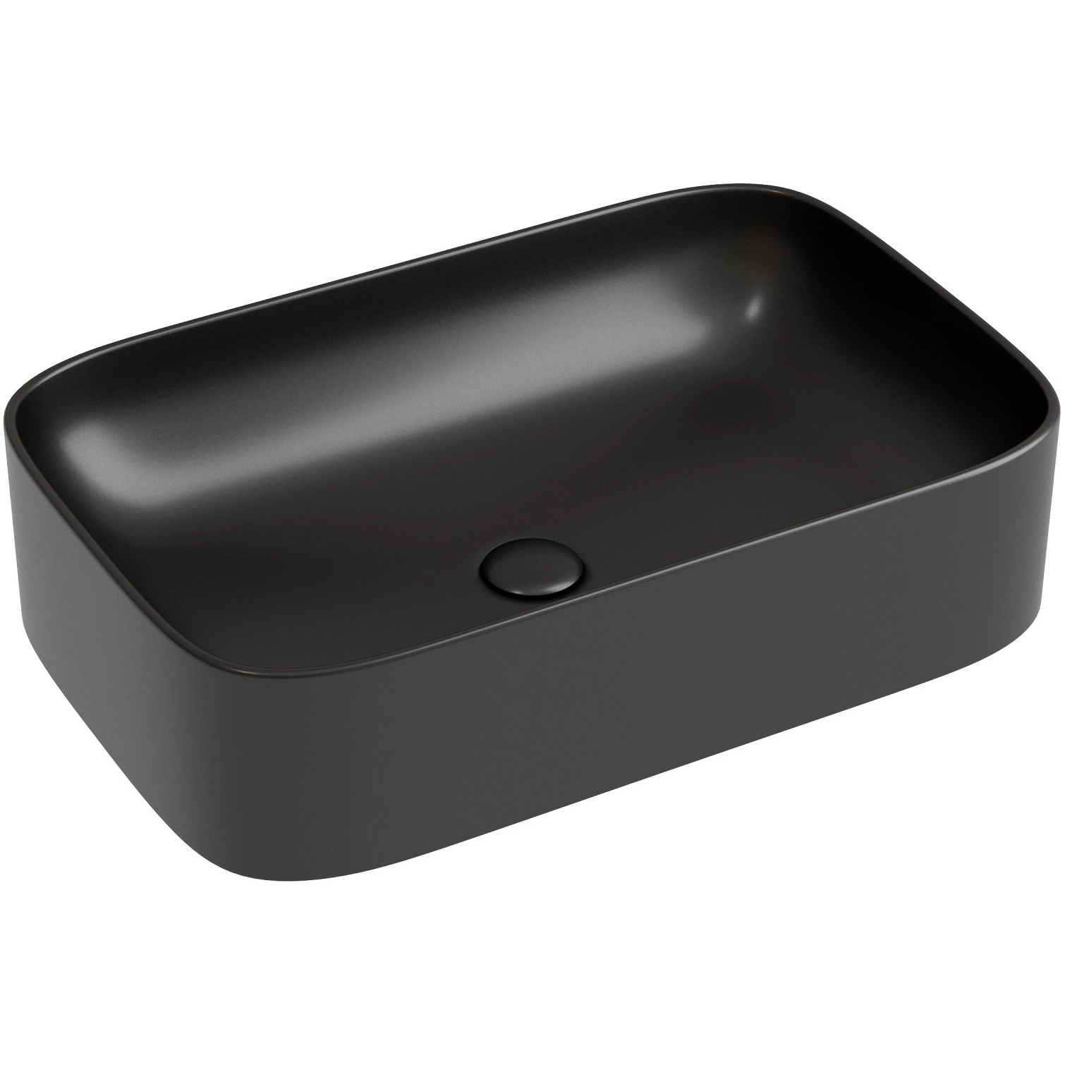 Умывальник чаша накладная прямоугольная CeramicaNova Element 60.5x38, CN6053MB