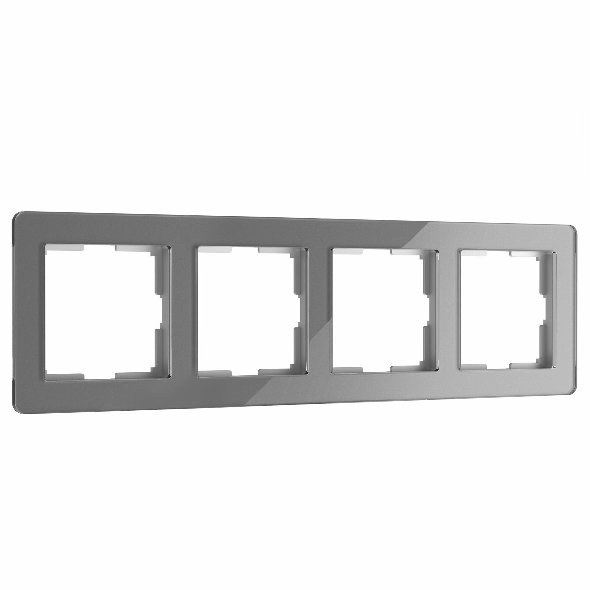 Рамка на 4 поста Werkel Acrylic W0042704 (графит)
