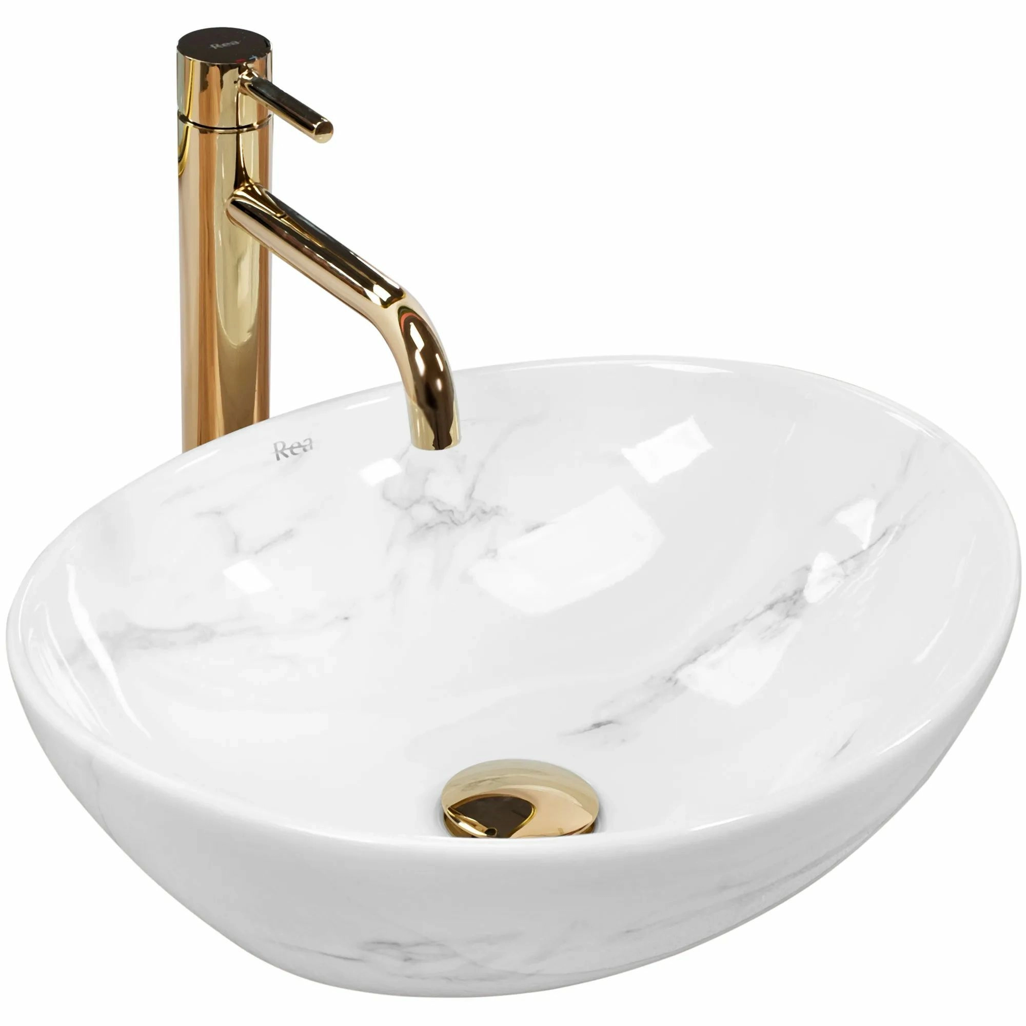 Умывальник Rea Sofia Nature Marble 41x34.5, REA-U6605