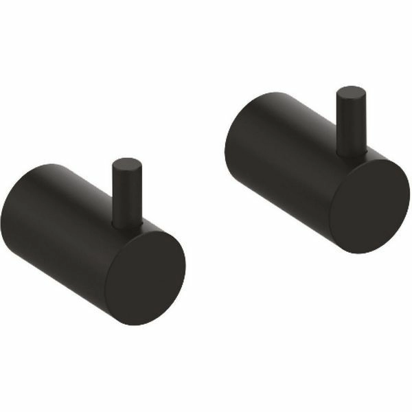 Комплект одинарных крючков черный матовый Iddis Petite, PET2SB3i41