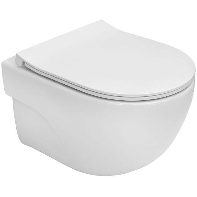 Унитаз подвесной Roca Meridian Compacto Rimless с пневмокрышкой, 346244000 + 8012B2002