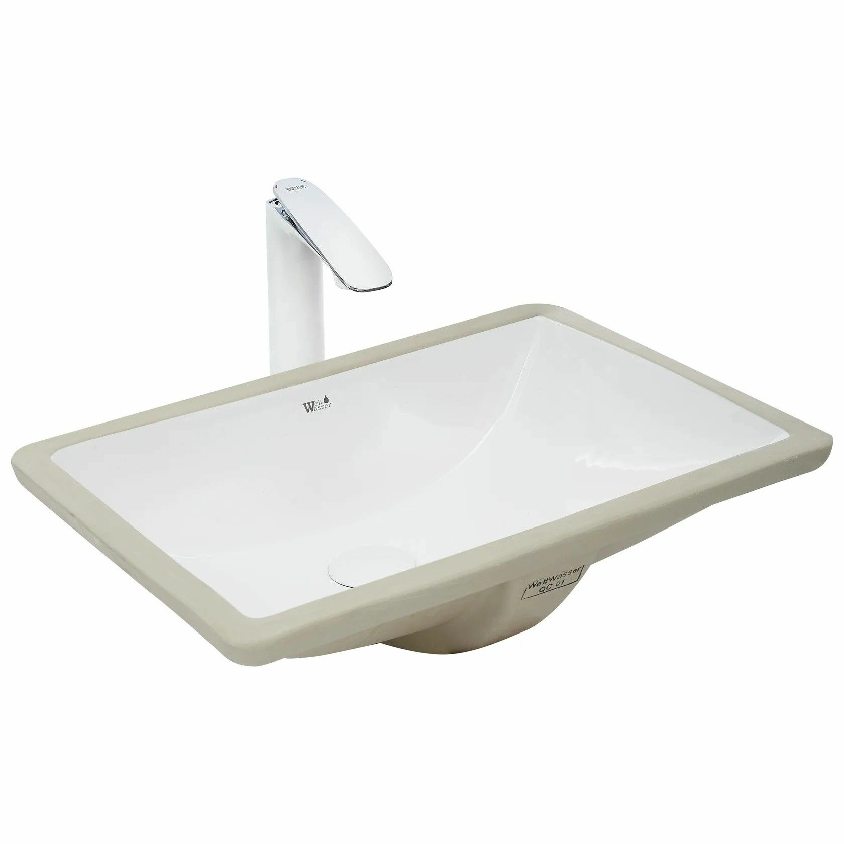 Раковина врезная WeltWasser 51x38.5, WW DEILBACH 6008