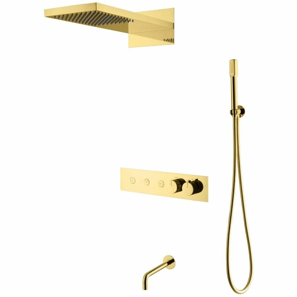 Встроенная душевая система Boheme Fusion Gold, 131-2-G