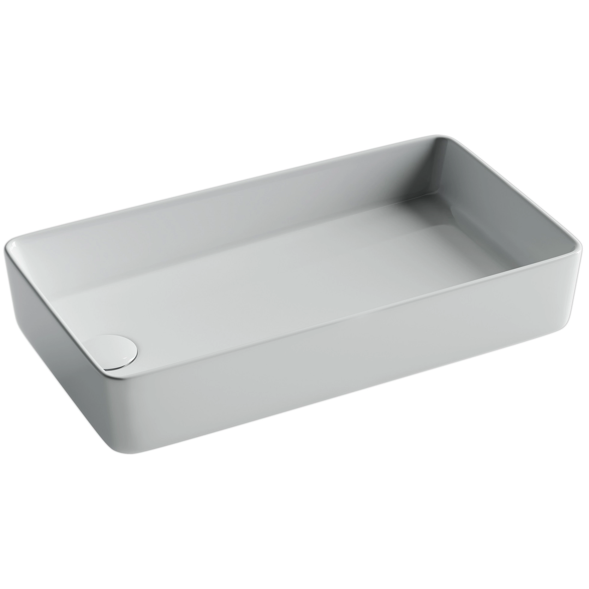 Умывальник чаша накладная прямоугольная CeramicaNova Element 61x34, CN5048