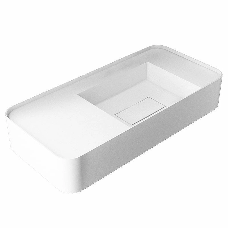 Умывальник Vincea Solid Surface 80x40, VWB-6S480MW