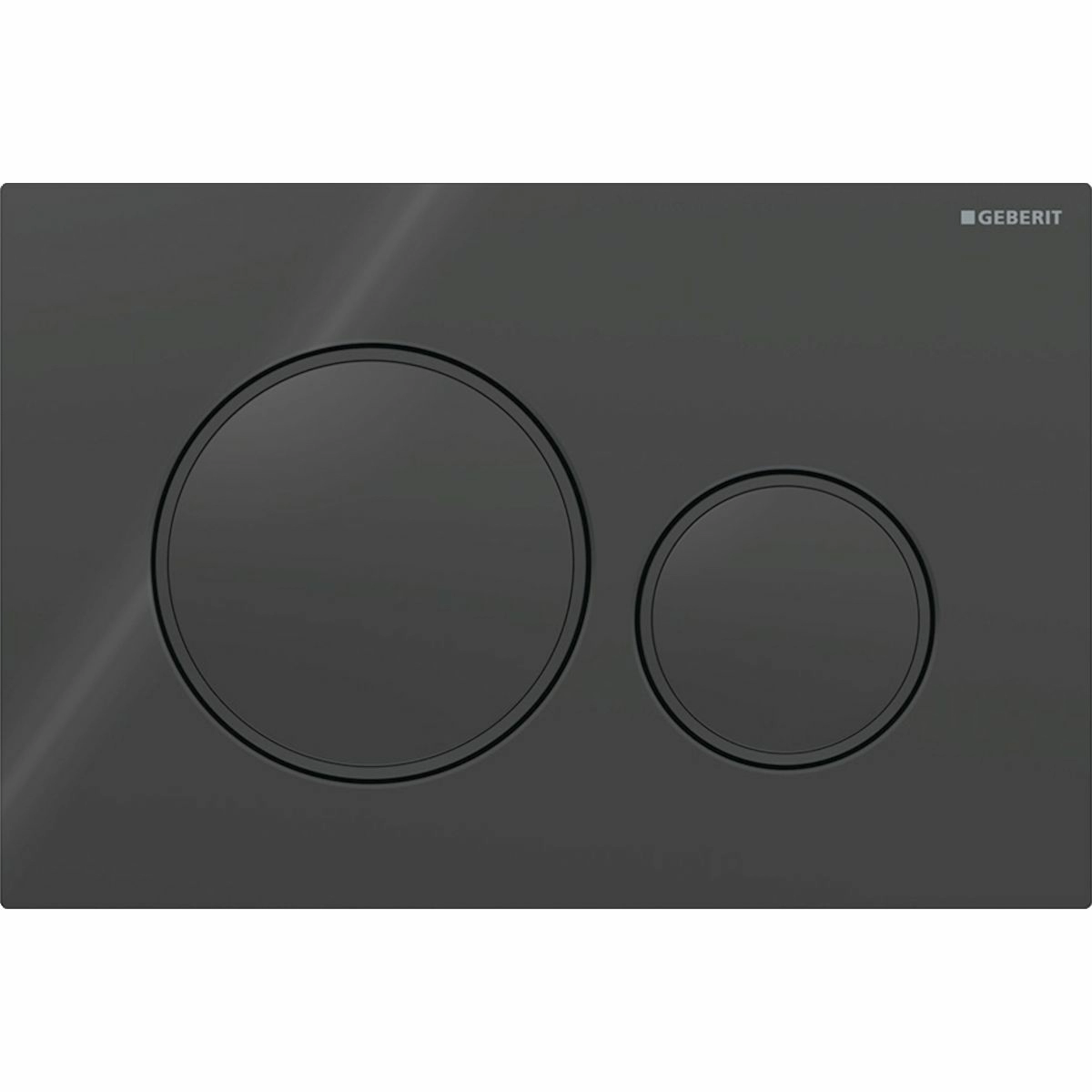 Смывная клавиша Geberit Sigma20 черный/черный мат, 115.882.DW.1