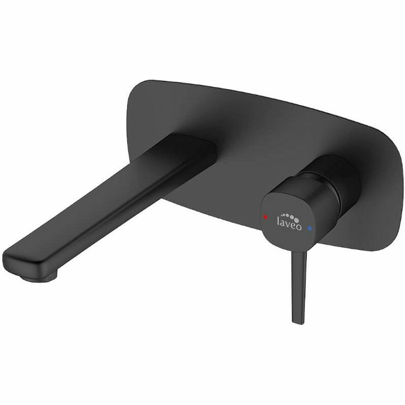 Смеситель для раковины Laveo Pola скрытого монтажа черный, BAP_722P